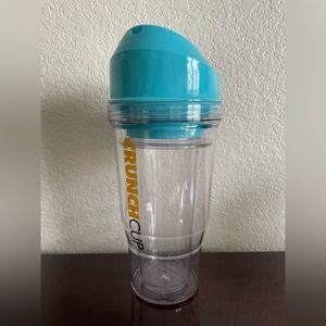 The blue CrunchCup® for breakfast on the go! Keep your cereal crunchy.